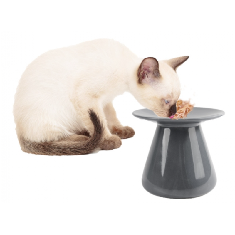 Afp hævet madskål til vådkost